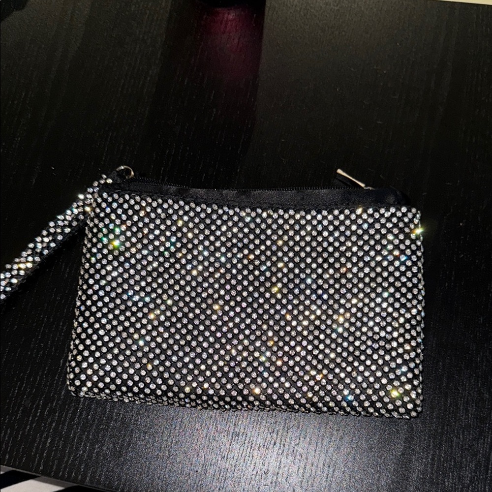 Elegant Black Rhinestone Clutch